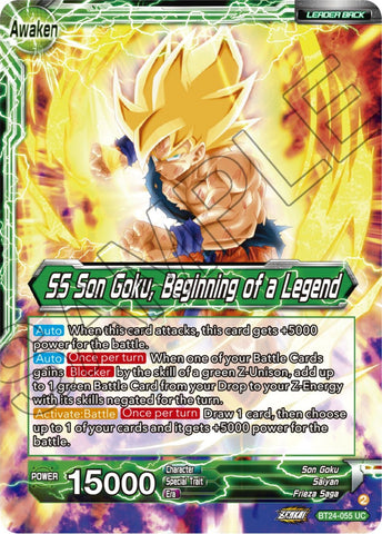 Son Goku // SS Son Goku, Beginning of a Legend (BT24-055) [Beyond Generations]