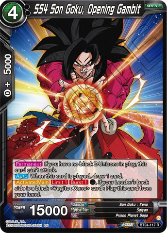 SS4 Son Goku, Opening Gambit (BT24-117) [Beyond Generations]
