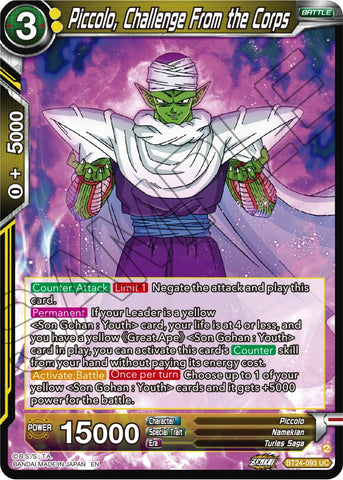 Piccolo, Challenge From the Corps (BT24-093) [Beyond Generations]