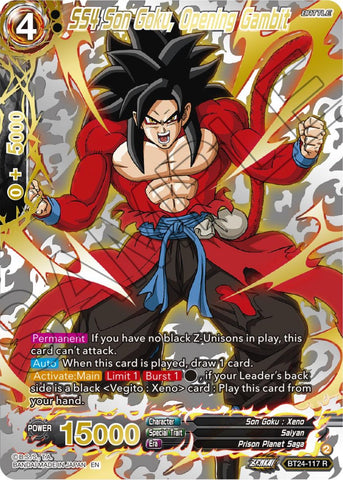 SS4 Son Goku, Opening Gambit (Collector Booster) (BT24-117) [Beyond Generations]