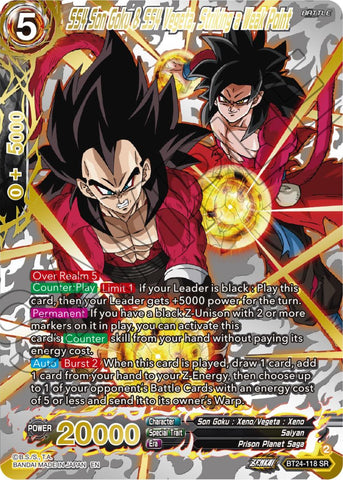 SS4 Son Goku & SS4 Vegeta, Striking a Weak Point (Collector Booster) (BT24-118) [Beyond Generations]
