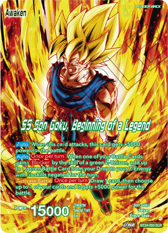 Son Goku // SS Son Goku, Beginning of a Legend (SLR) (BT24-055) [Beyond Generations]