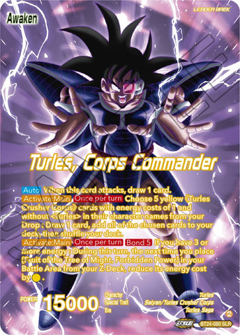 Turles // Turles, Corps Commander (SLR) (BT24-080) [Beyond Generations]