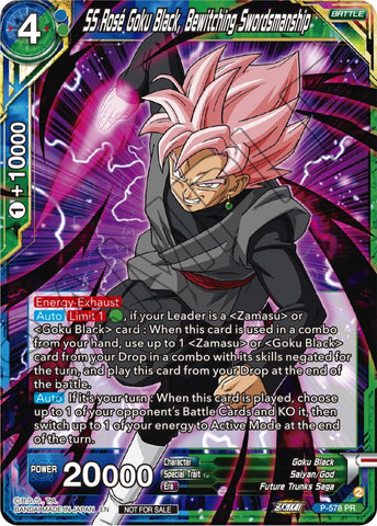 SS Rose Goku Black, Bewitching Swordsmanship (Zenkai Series Tournament Pack Vol.7) (P-578) [Tournament Promotion Cards]