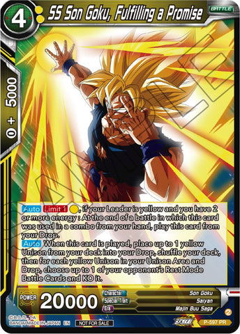 SS Son Goku, Fulfilling a Promise (Deluxe Pack 2024 Vol.1) (P-597) [Promotion Cards]
