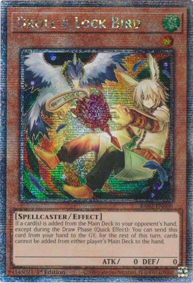 Droll & Lock Bird (Alternate Art) (Quarter Century Secret Rare) [RA02-EN006] Quarter Century Secret Rare