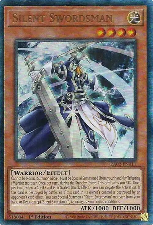 Silent Swordsman (PUR) [RA02-EN011] Prismatic Ultimate Rare