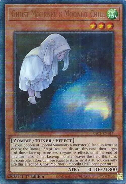 Ghost Mourner & Moonlit Chill (Alternate Art) (PUR) [RA02-EN015] Prismatic Ultimate Rare