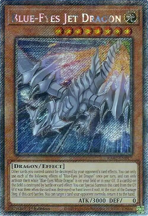 Blue-Eyes Jet Dragon (Platinum Secret Rare) [RA02-EN017] Platinum Secret Rare