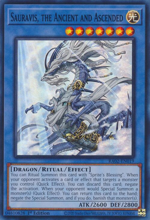 Sauravis, the Ancient and Ascended [RA02-EN019] Super Rare