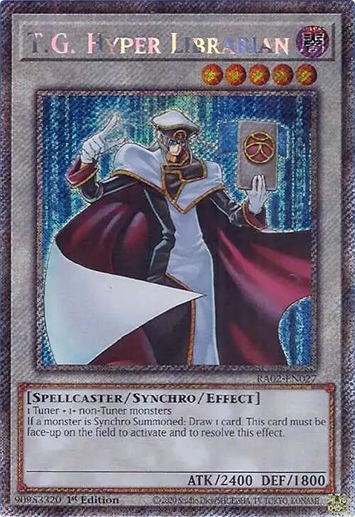 T.G. Hyper Librarian (Platinum Secret Rare) [RA02-EN027] Platinum Secret Rare