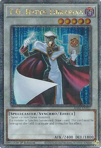 T.G. Hyper Librarian (Quarter Century Secret Rare) [RA02-EN027] Quarter Century Secret Rare