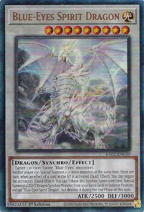 Blue-Eyes Spirit Dragon (PUR) [RA02-EN030] Prismatic Ultimate Rare