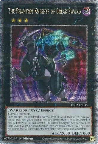 The Phantom Knights of Break Sword (Quarter Century Secret Rare) [RA02-EN035] Quarter Century Secret Rare