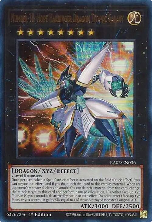 Number 38: Hope Harbinger Dragon Titanic Galaxy (UR) [RA02-EN036] Ultra Rare