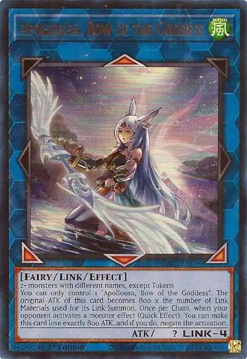 Apollousa, Bow of the Goddess (Alternate Art) (UR) [RA02-EN040] Ultra Rare