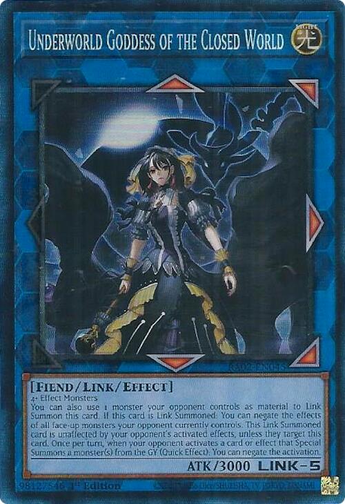 Underworld Goddess of the Closed World (PCR) [RA02-EN045] Prismatic Collector's Rare