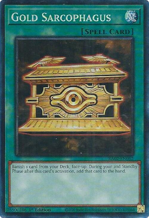 Gold Sarcophagus (PCR) [RA02-EN052] Prismatic Collector's Rare