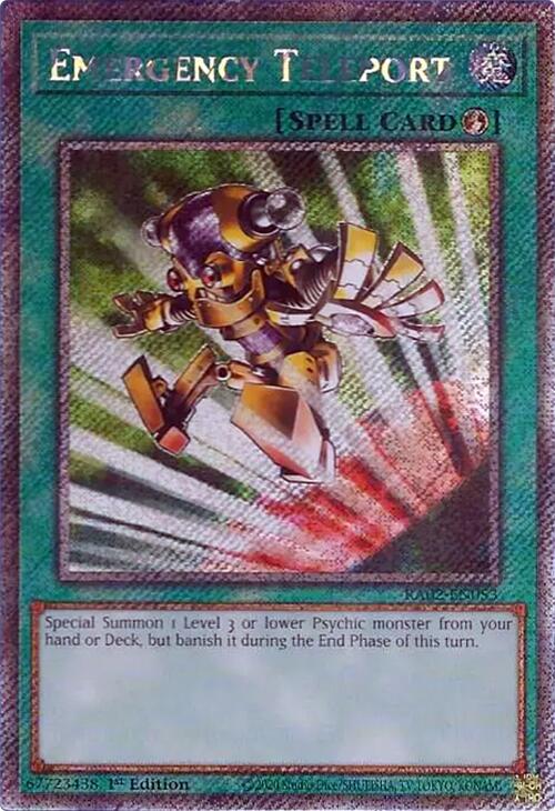 Emergency Teleport (Platinum Secret Rare) [RA02-EN053] Platinum Secret Rare