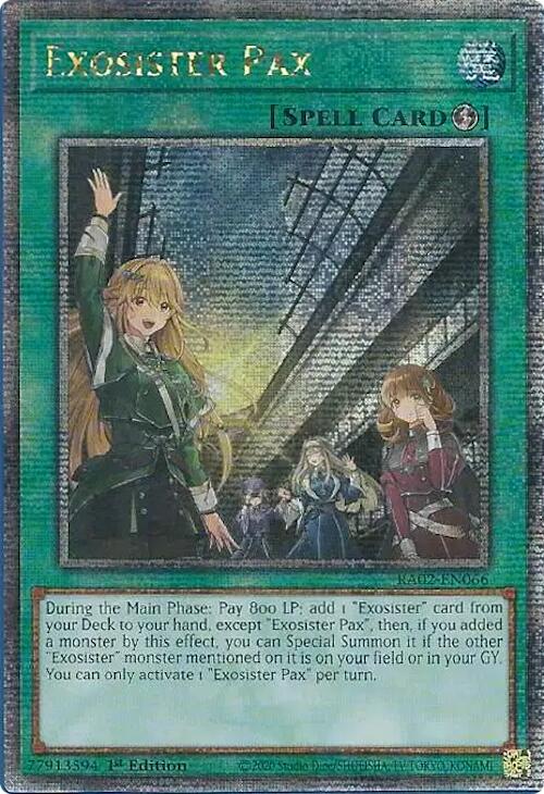 Exosister Pax (Quarter Century Secret Rare) [RA02-EN066] Quarter Century Secret Rare