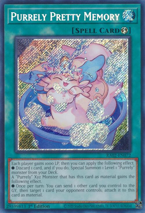 Purrely Pretty Memory (Secret Rare) [RA02-EN072] Secret Rare