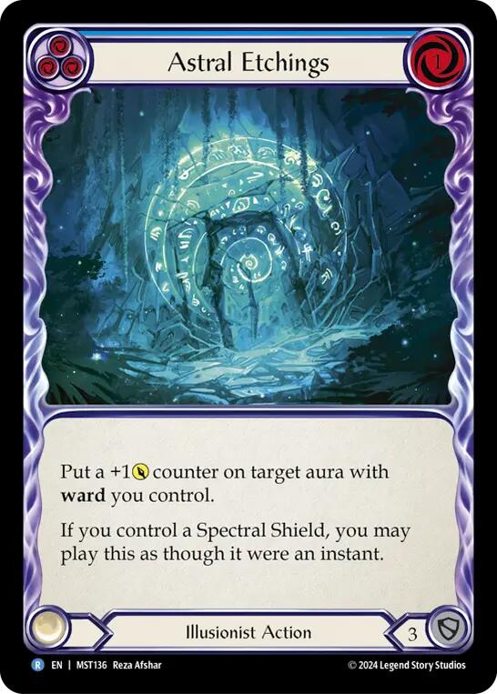 Astral Etchings (Blue) [MST136] (Part the Mistveil)
