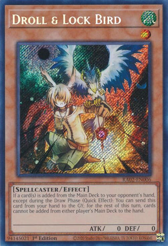 Droll & Lock Bird (Secret Rare) [RA02-EN006] Secret Rare