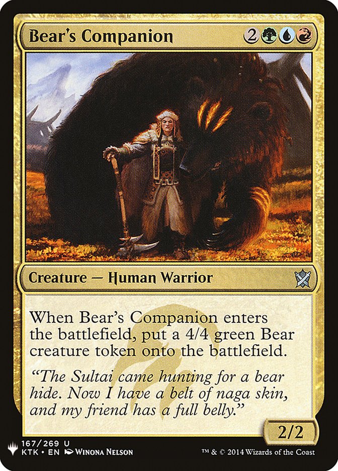 Bear's Companion [Mystery Booster]