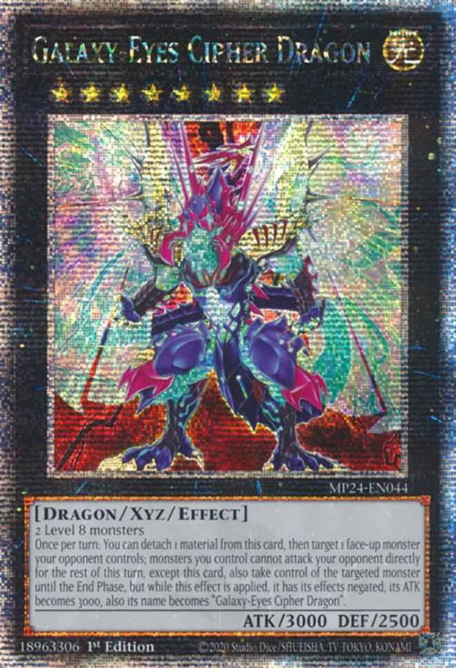 Galaxy-Eyes Cipher Dragon [MP24-EN044] Quarter Century Secret Rare