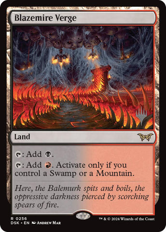 Blazemire Verge (Promo Pack) [Duskmourn: House of Horror Promos]