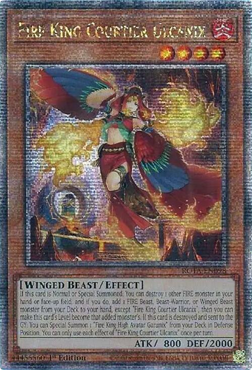 Fire King Courtier Ulcanix (Quarter Century Secret Rare) [ROTA-EN098] Quarter Century Secret Rare