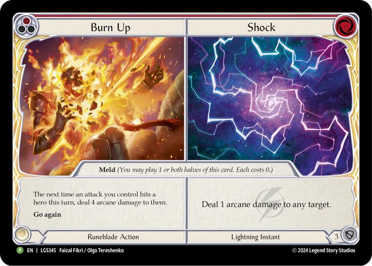 Burn Up // Shock [LGS345] (Promo)  Cold Foil