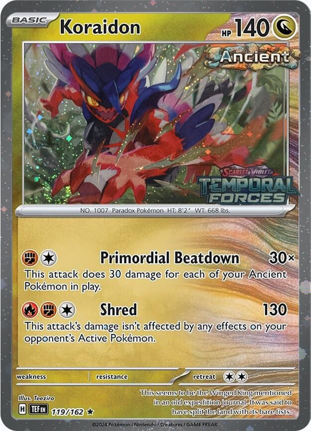 Koraidon (119/162) (European Promo) [Miscellaneous Cards]