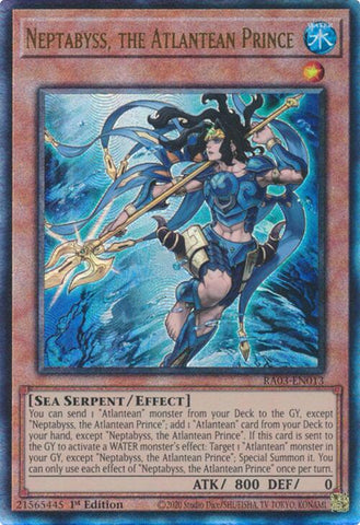 Neptabyss, the Atlantean Prince (UTR) [RA03-EN013] Prismatic Ultimate Rare