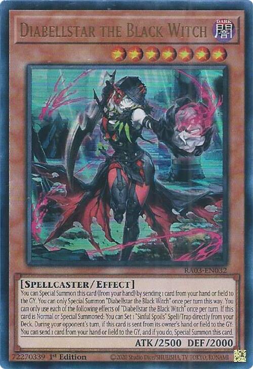 Diabellstar the Black Witch (UR) [RA03-EN032] Ultra Rare