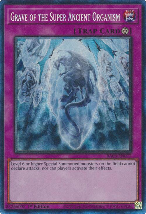 Grave of the Super Ancient Organism (CR) [RA03-EN077] Prismatic Collector's Rare