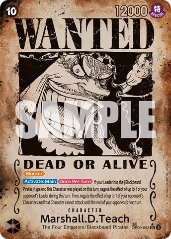 Marshall.D.Teach (Wanted Poster) [Emperors in the New World]