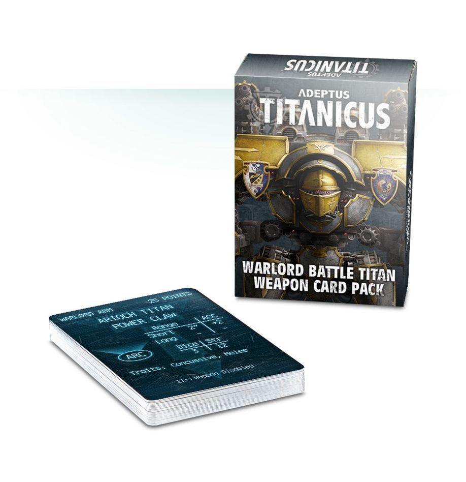 Adeptus Titanicus Warlord Battle Titan Weapon Card Pack (D)