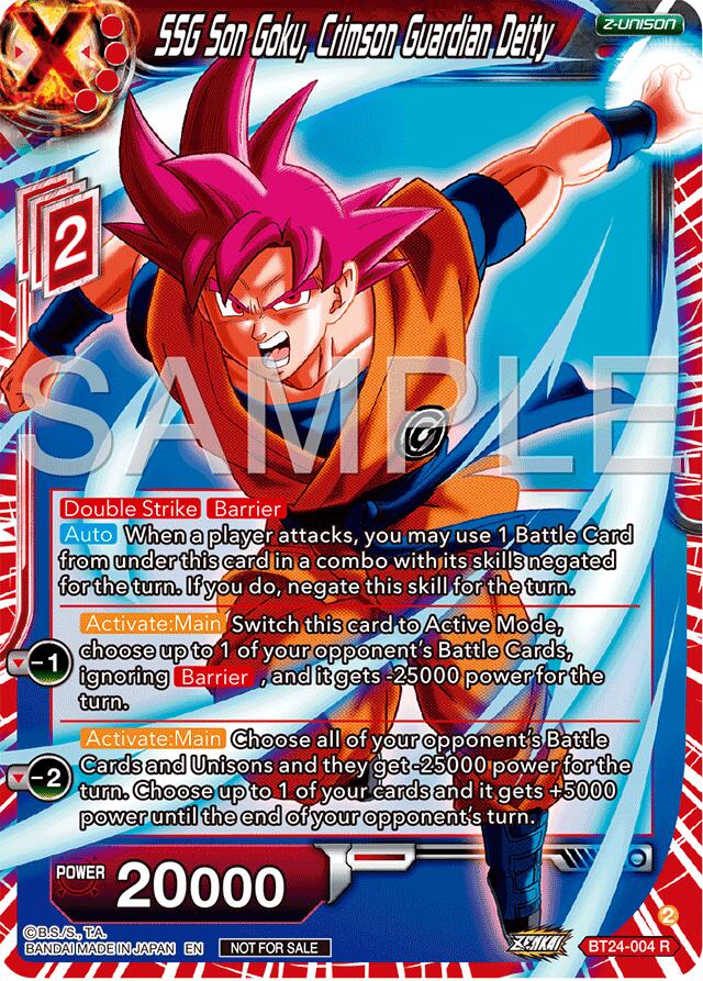 SSG Son Goku, Crimson Guardian Deity (Championship 2024 Finals Zenkai Pack) (BT24-004) [Tournament Promotion Cards]