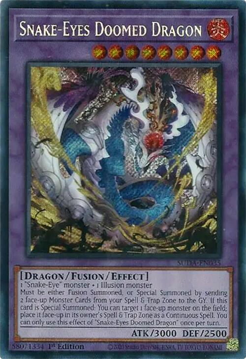 Snake-Eyes Doomed Dragon [SUDA-EN035] Secret Rare