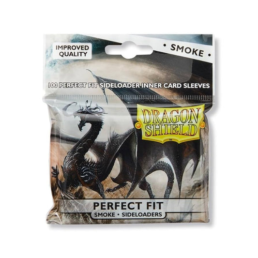 Dragon Shield Standard Perfect Fit Sleeves - Clear/Smoke Sideloaders (100 Sleeves)