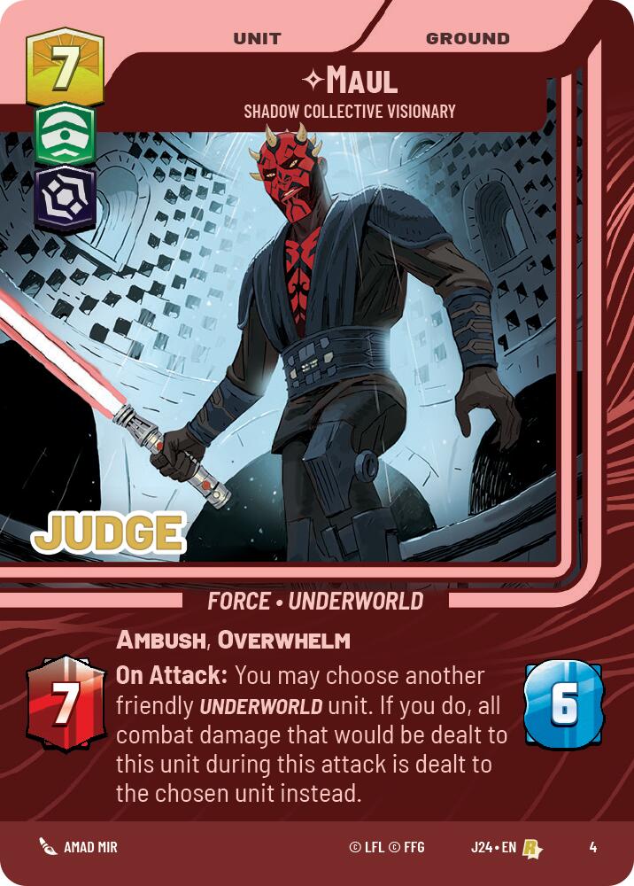 Maul - Shadow Collective Visionary (4) [Judge Promos]