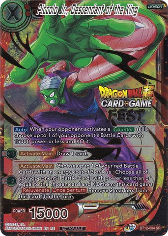 Piccolo Jr., Descendant of the King (Card Game Fest 2022) (BT12-004) [Tournament Promotion Cards]