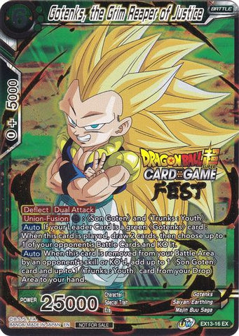 Gotenks, the Grim Reaper of Justice (Card Game Fest 2022) (EX13-16) [Tournament Promotion Cards]