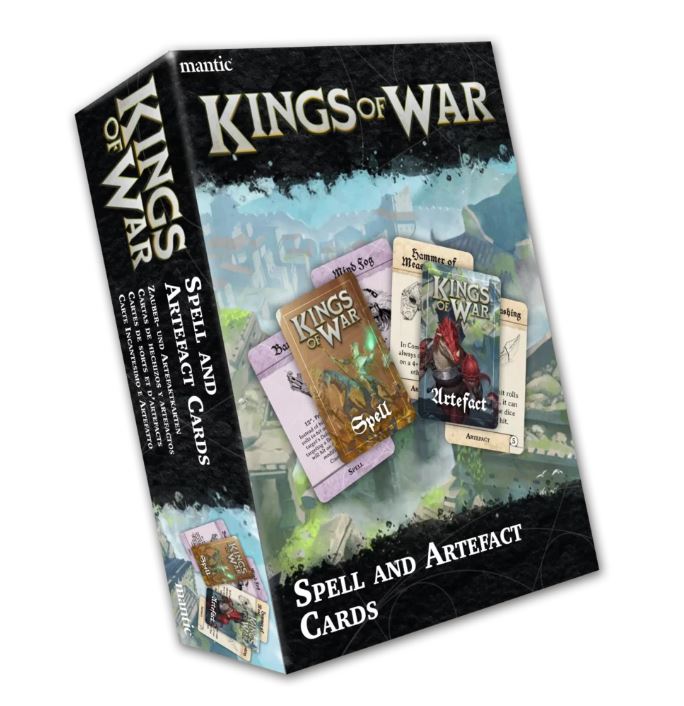 Kings of War Spell and Artefact Cards