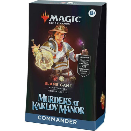 MTG: Murders at Karlov Manor Commander Deck Display Blame Game