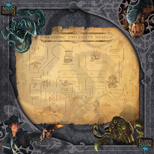 Fantasy Flight Games Playmat Elder Sign Museum Gamemat