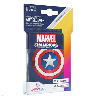 Marvel Champions Art Sleeves-  Captain America (50 ct.)