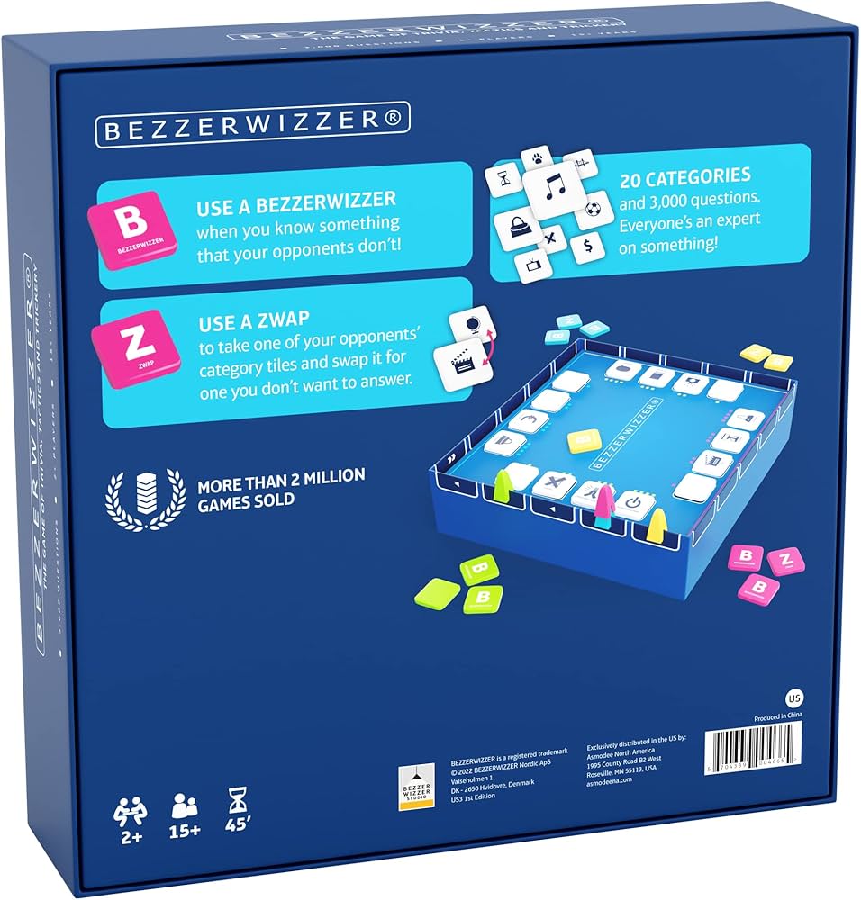 Bezzerwizzer The Game of Trivia Board Game