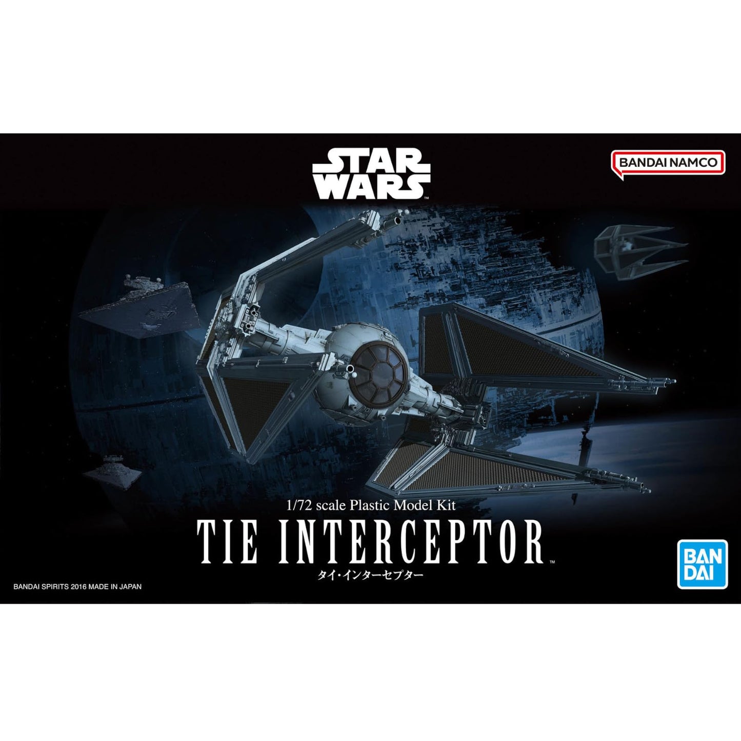 Star Wars Bandai Model Kit 1/72 Tie Interceptor 10 cm